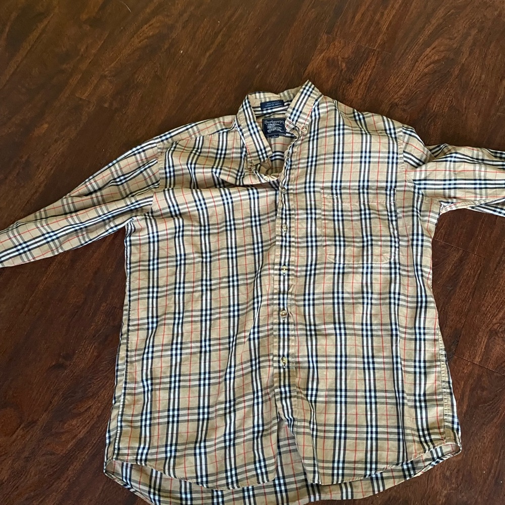 Vintage Long Sleeve Burberry Button Down